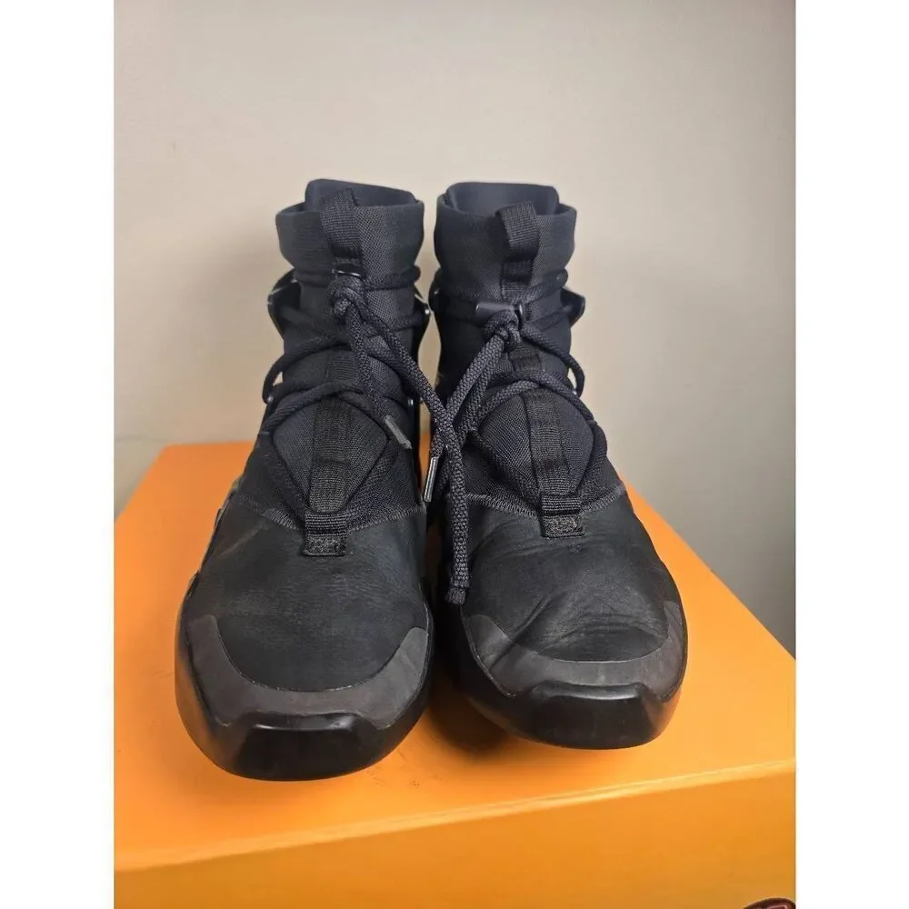 Nike Air Fear of God 1 Triple Black 2020 Men's Shoes Size 9.5